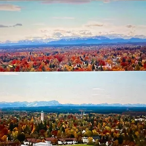 Alpen-panorama - Einzigartige Privatsuite Hoch Ueber Muenchen, 12tes Og, Alpenblick, Loggia, Whirlpool, 15 Minuten Zum Zentrum, Ruhe Und Erholung In Der Stadt Fuer Privat Und Geschaeftlich Reisende , München Deutschland